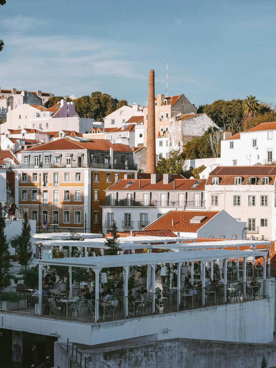 Esplanada em Lisboa